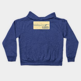 Express yourself blue aged version Kids Hoodie